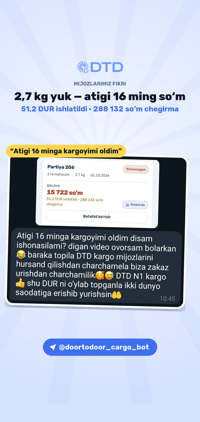 Mijozlarning iliq fikrlari — 1
