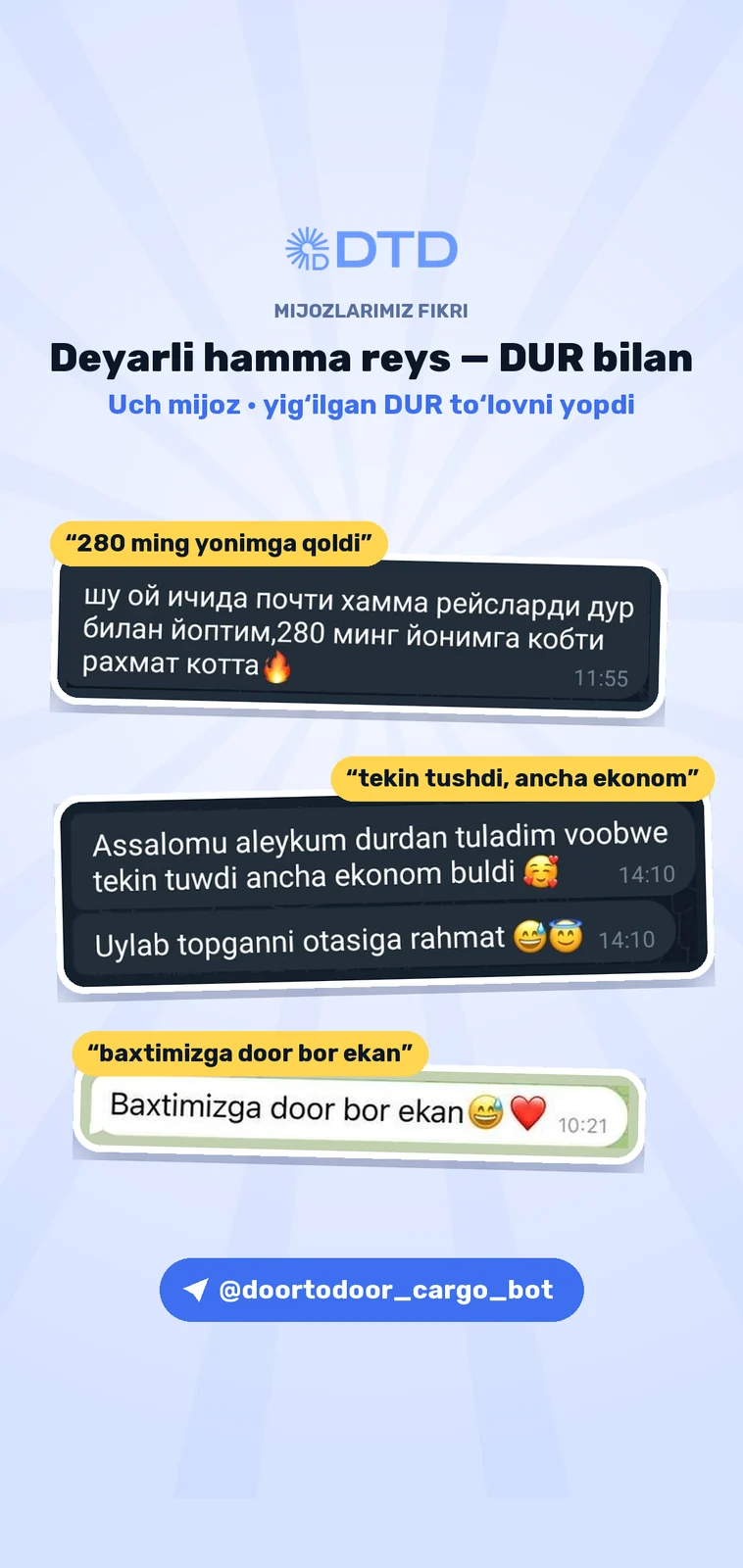 Mijozlarning iliq fikrlari — 1