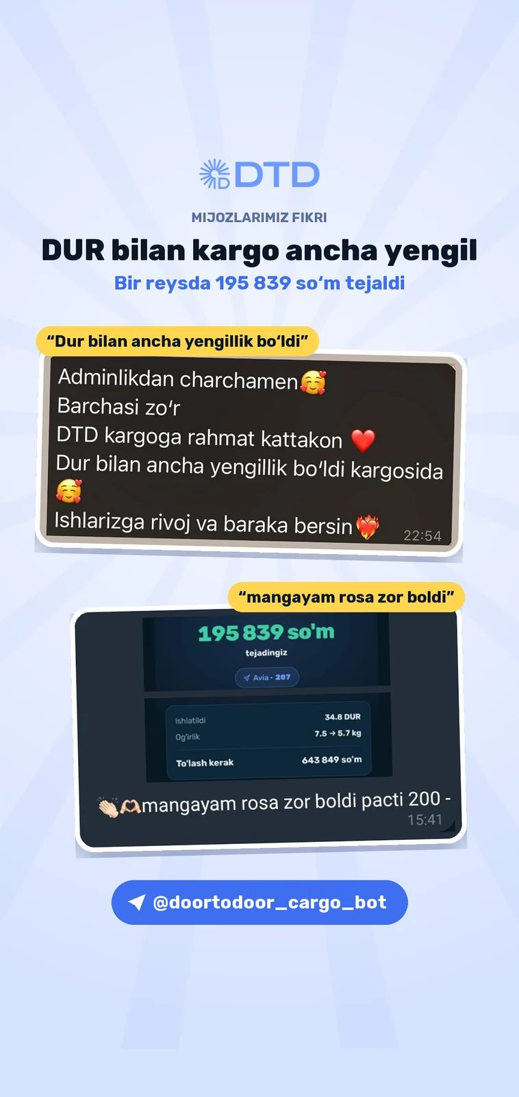 Mijozlarning iliq fikrlari — 3