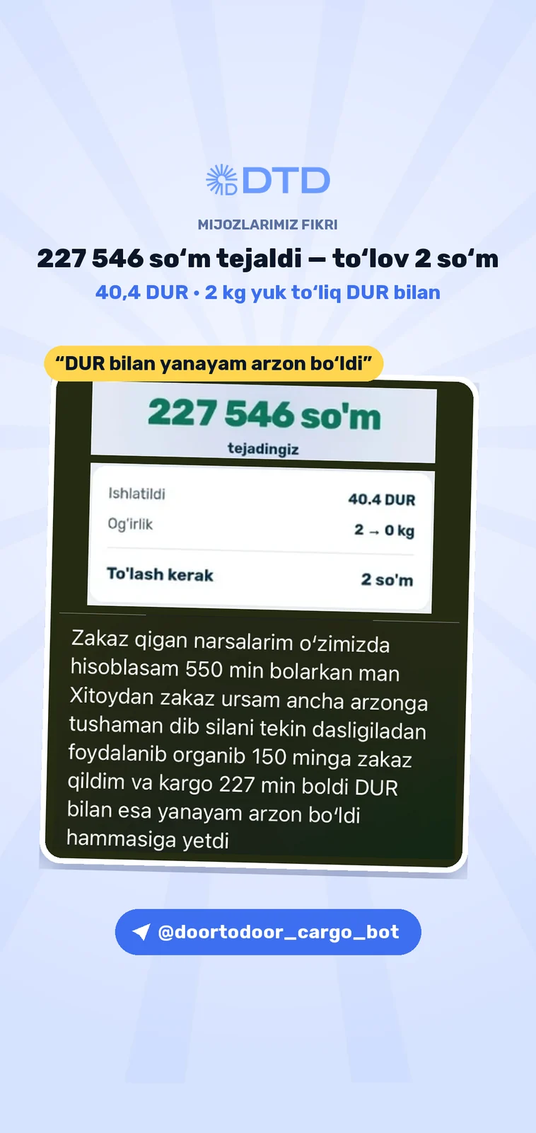 Mijozlarning iliq fikrlari — 1